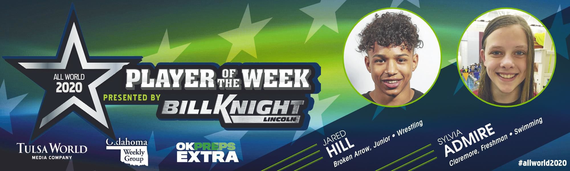 Broken Arrow's Jared Hill and Claremore's Sylvia Admire: Feb. 13 wrestler and swimmer of the week